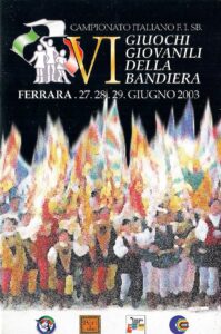 Copertina Libretto Palio di Ferrara GIochi Giovanili Edizione 2003