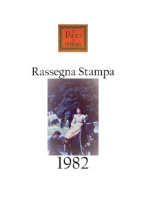 Copertina Rassegna Stampa Palio di Ferrara Edizione 1982